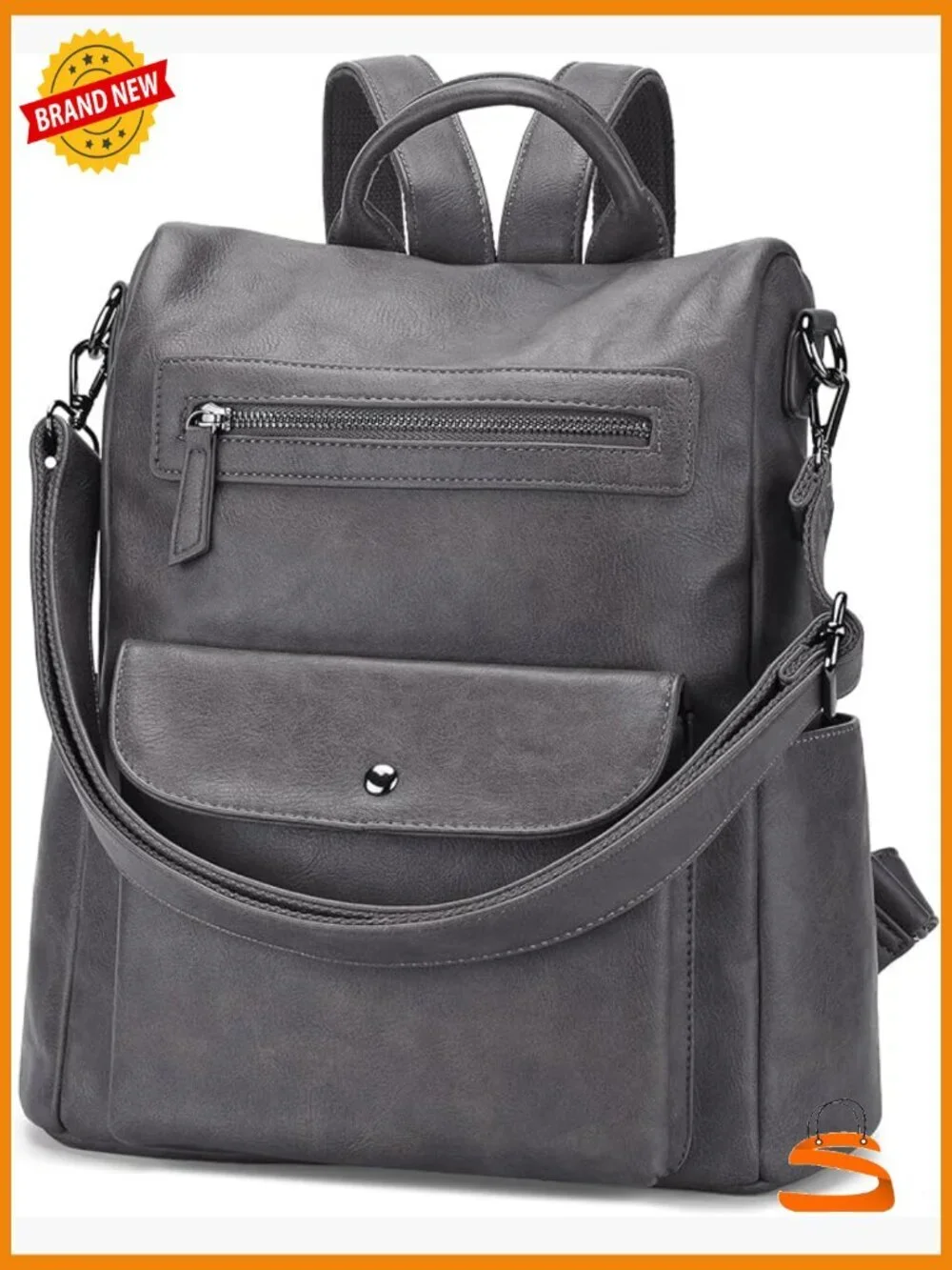Fashion Anti-Theft PU Leather Travel Backpack Purse for Women Large Satchel